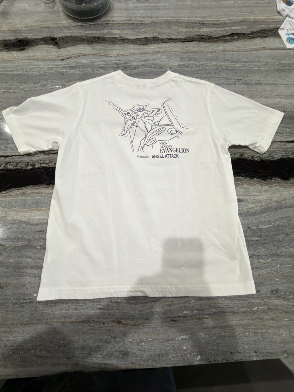 Neon Genesis Evangelion White Graphic Tee - Angel Attack